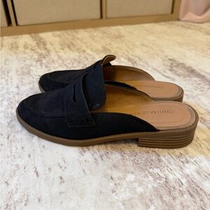 Cynthia Rowley Black Suede Loafers